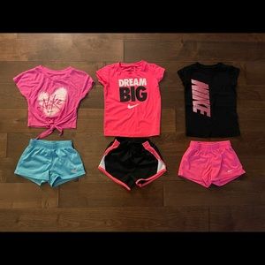 4t girls Nike shorts and shirt bundle - Like new